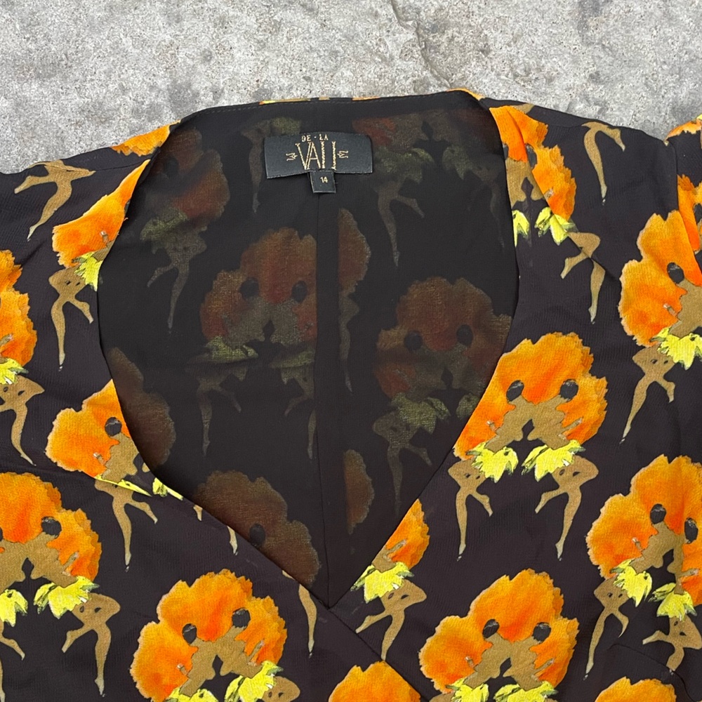 DE LA VALI
TOPS Floral Puff Sleeve Top blouse - Picture 5 of 8